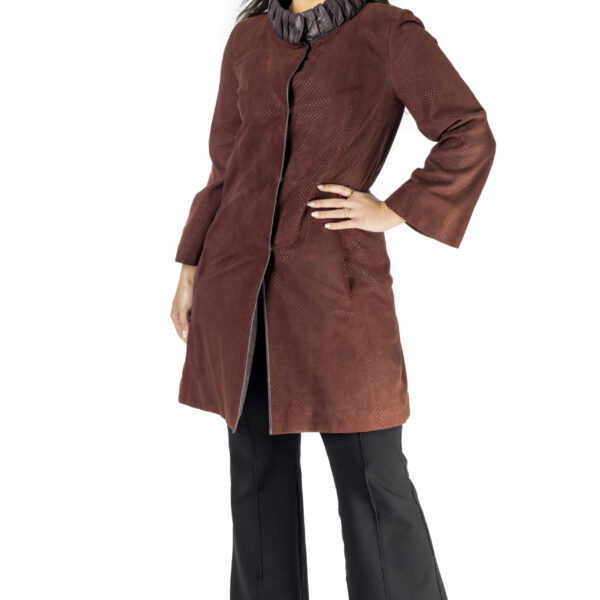 Gold and Brown Leather Bonnet Jacket