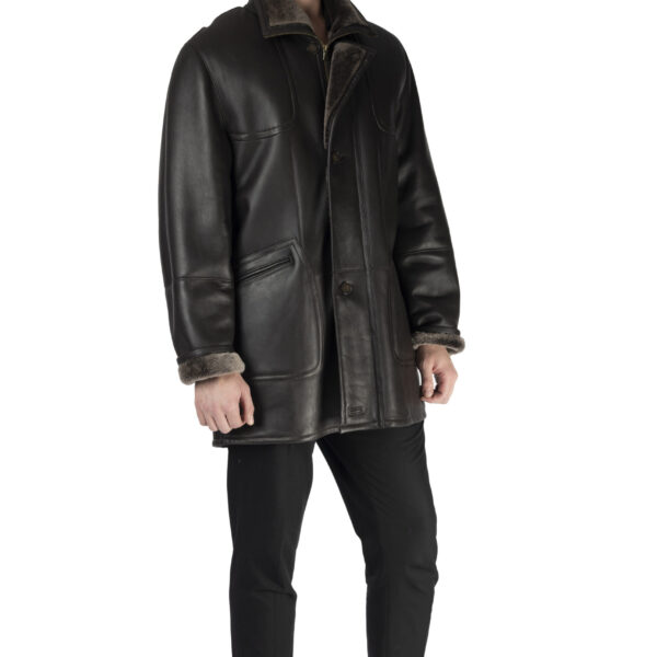 Men's Brown Shearling Jacket