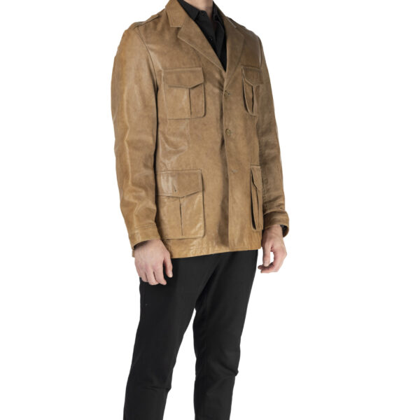 Men's Tan Leather Jacket