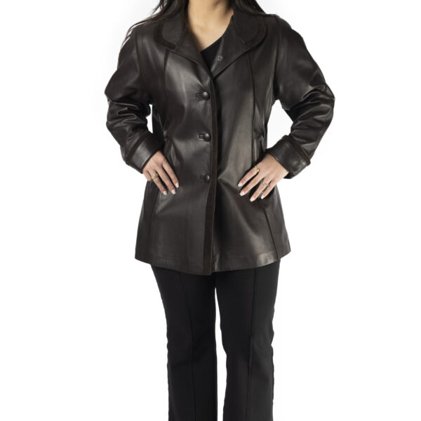 Black Leather Stroller