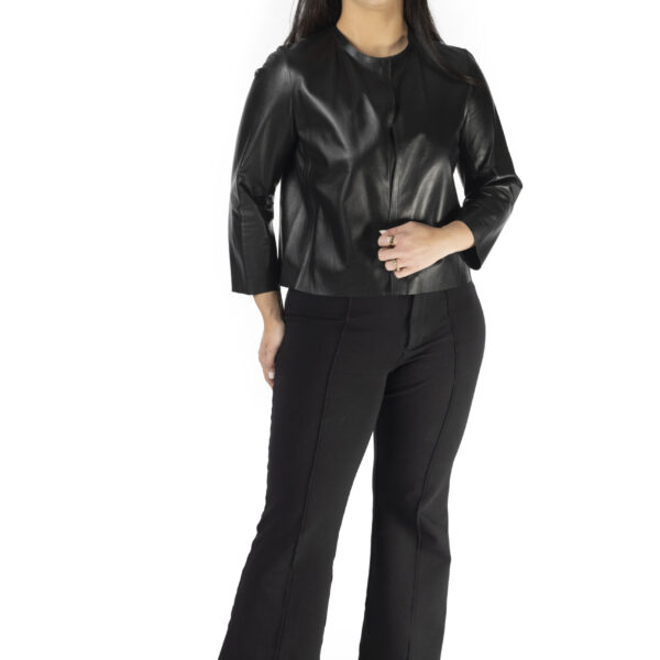 Black Leather Shirt