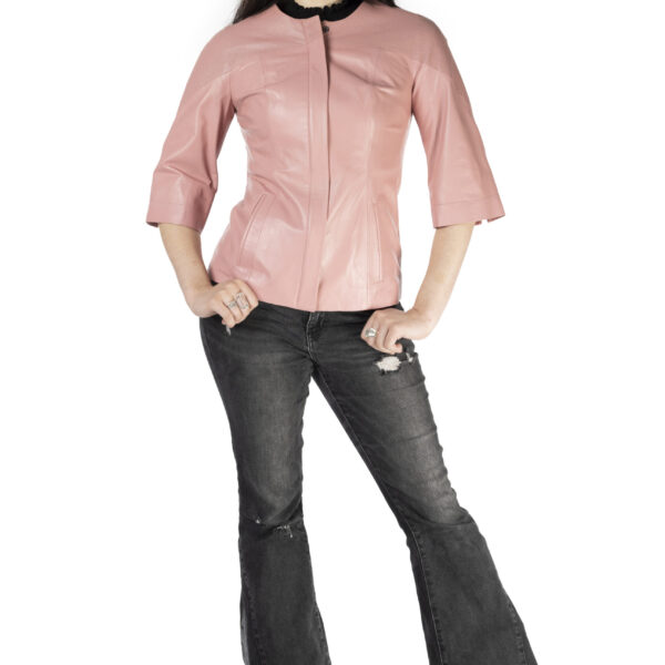 Pink Leather Jacket