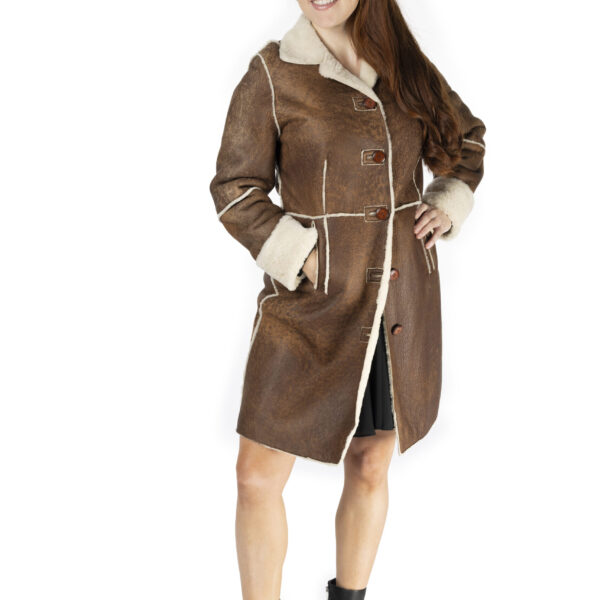 Brown Shearling Coat
