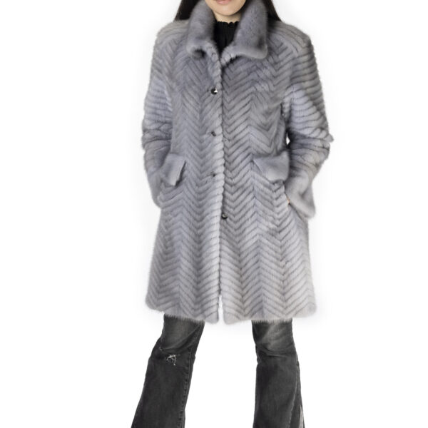 Grey Mink 3/4 Coat